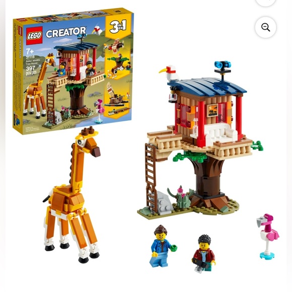🎉 BRAND NEW 🎉 LEGO Creator 31116 - 3in1 Safari Wildlife Tree House Building Kit - Picture 1 of 7